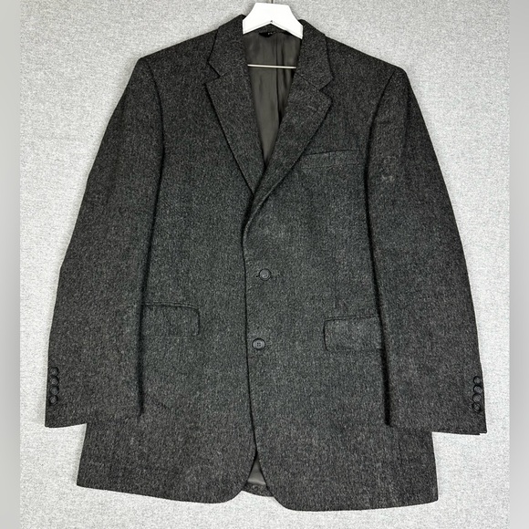 Jos A Bank Blazer Mens 42L Gray 100% Camelhair‎ Sport Coat Jacket Classic Fit